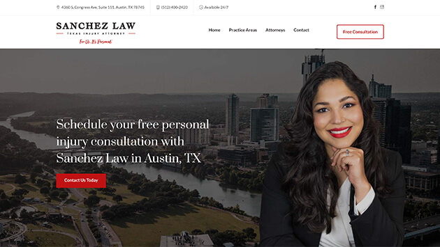 CS Web Design | Sanchez Law TX