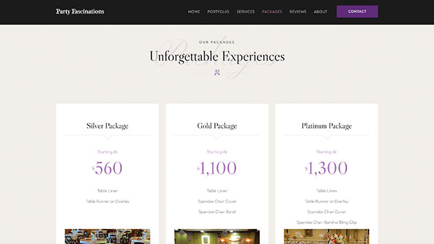 CS Web Design | Party Fascinations